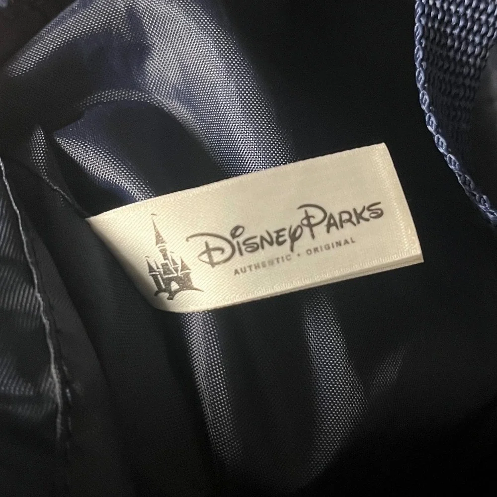 Disney Parks Discover the Magic Drawstring Backpack Navy Blue Icons Cinch Bag